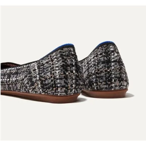 NEW Rothy's The Square Shoes Flat Midnight Tweed size 6.5 Sustainable Vegan - Picture 4 of 5